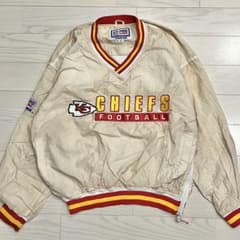 希少　 NFL PRO LINE カンザスシティ・チーフス ジャケット 90s STARTER NFL カンザスシティ チーフス ナイロンプルオーバー