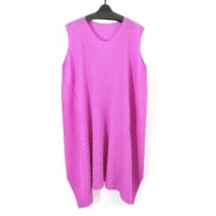 プリーツプリーズ 18AW ARARE プリーツノースリーブワンピース - メルカリ