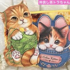 user_3ca00209♡ コヤンイサムチョン♡茶トラちゃんサコッシュ 仲良し茶トラちゃん コヤンイサムチョン 大きめマチたっぷりポーチ