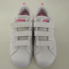 adidas キッズ スニーカー ホワイト ピンク19センチのサムネイル