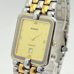 美品】新品電池 RADO ラドー デイト 腕時計 メンズ フローレンス