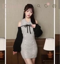 る*あ様 Darichi ショートボレロニットミニワンピースのサムネイル