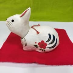 招福張り子　うさぎ 首振り人形のサムネイル