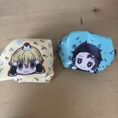 鬼滅の刃 竈門炭治郎 我妻善逸 小物ポーチ 2個セットのサムネイル