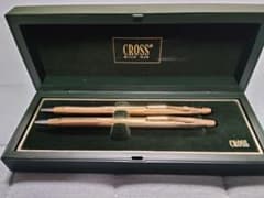 CROSS 14KT ボールペン シャープペンシル 2本セット 専用ケース付㊶