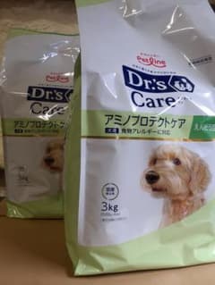 ポン太様ドクターズケア犬用療法食アミノプロテクトえんどう豆3kg×2袋