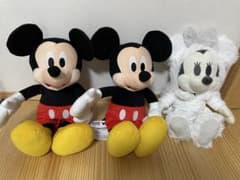 Disney ミッキーマウス ミニーマウス ぬいぐるみ 3点セットのサムネイル