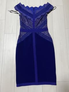 TADASHI SHOJI オフショルダー レースドレス ブルー サイズ2 TADASHI SHOJI オフショルダー レースドレス ブルー サイズ2 - メルカリ