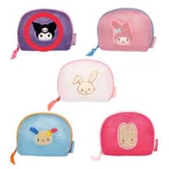 サンリオキャラクターズ さがら刺繍メッシュポーチ クロミのサムネイル