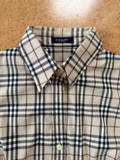 BURBERRY LONDON チェック柄 七分袖シャツのサムネイル