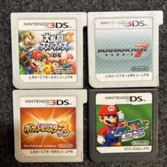 ソフト4本セット スマブラ マリオカート7 ポケモンサン マリオ64DS