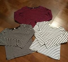 【専用】ユニクロ  ボーダーカットソーのサムネイル