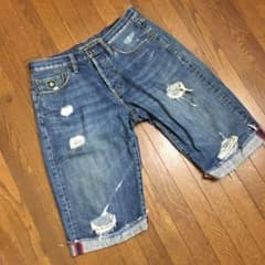 エレメントデニム　ELEMENT DENIM　ハーフパンツ　ショート　ダメージのサムネイル