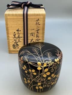 茶道具　棗　高桑泉斎　萩に芒蒔絵 茶道具 棗 高桑泉斎 萩に芒蒔絵 - メルカリ