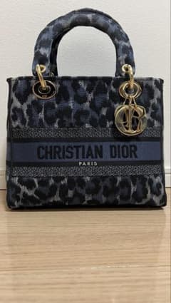 Christian Dior Lady D-Lite ミディアムバッグヒョウ柄 - メルカリ