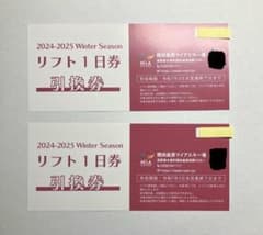 まーちゃん専用　開田高原マイアスキー場　リフト券２枚のサムネイル