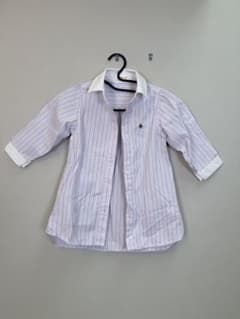 【POLO BCS × SLAP SLIP】シャツワンピース ストライプ90cmのサムネイル