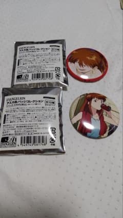 エヴァンゲリオン アスカ 缶バッジ 2種 - メルカリ