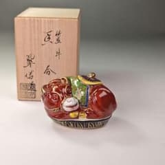 ウ316 香合『翠浩造』『笠牛 色絵香合 共箱』茶道具 - メルカリ