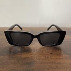 スクエア　フォックス　サングラス　ブラック　ヴィンテージ　レトロ　スタイル