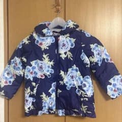 未使用 hakka kids 花柄中綿コート ブルゾン 120cmのサムネイル