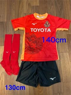 名古屋グランパス　スクール　Mizuno サッカーウェアセット 140 130のサムネイル
