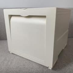 TUPPERWARE スーパーチェスト ディープミニ ホワイト×イエロー 美品