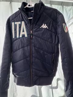 Kappa ネイビー ダウンジャケット ITA刺繍 - メルカリ