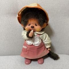 昭和レトロ★セキグチ旧タグ★モンチッチ女の子 モンチッチ ぬいぐるみ 女の子 昭和レトロ タグ正規 セキグチ