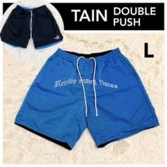 TAIN DOUBLE PUSH リバーシブルショートパンツ ハーフパンツ L - メルカリ