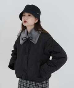 最終お値下げ　TINA: JOJUN ファーカラー キルティングジャケットのサムネイル