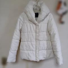 AZUL by moussy ボリュームネック中綿ジャケット ホワイトのサムネイル