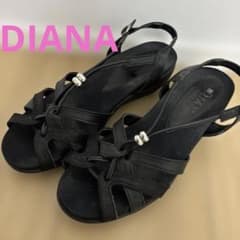 DIANA WELL FIT サンダル ブラック　ダイアナのサムネイル