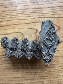 Indian wood blockインド、ウッドブロック（木版）の版木、木版捺染