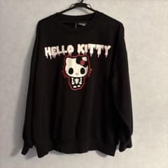 HELLO KITTY スカル柄 スウェット ブラックのサムネイル