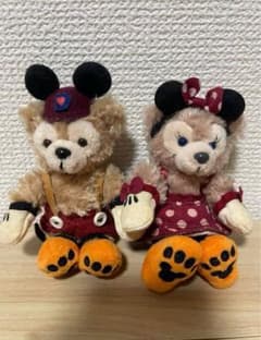 ディズニーシーハロウィンダッフィーとシェリーメイ2つセットぬいぐるみストラップのサムネイル