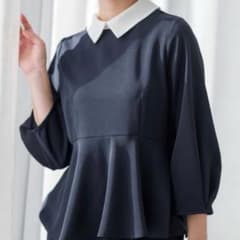 シンクエンタ　辺見エミリ着用　ブラウス　黒 新品未使用 辺見えみりさん着用 シンクエンタ ブラウス ブラック
