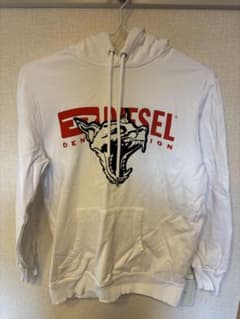 DIESEL ホワイト フード付きパーカーのサムネイル