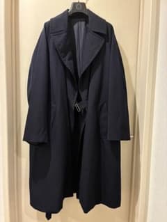 18SS COMOLI ウールサージ　タイロッケンコート　ネイビー　サイズ2 18SS COMOLI ウールサージ タイロッケンコート ネイビー サイズ2