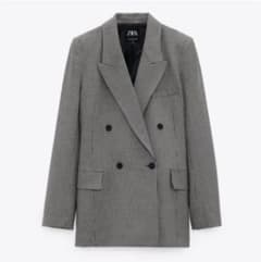 【b様専用】ZARA チェック柄　ブレザー　正規品 新作のサムネイル