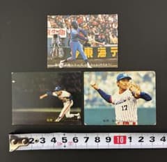 管理番号1731 ヤクルト プロ野球カード スコット、松岡弘 3枚セット