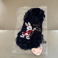 BUL BU-BU 犬用ウェア ウサギモチーフ ネイビー XS