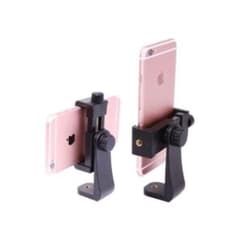 Smartphone holder for tripod, smartphone clip with cold shoe, 360 degree rotation