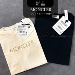 新作✨国内定価 37,400円 MONCLER ガールズ定番刺繍ロゴ Tシャツ