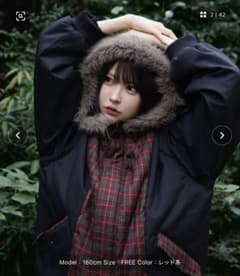 rumnel: 中綿チェックコート / padded check coat - メルカリ