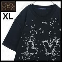 極美品/XL】ルイヴィトン LV刺繍総柄 グラフィックデザイン tシャツ