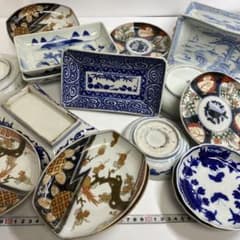 古伊万里 小皿・長皿等 w12.8/15.5/16.6cm 東K7-1215① - メルカリ