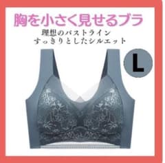 胸を小さく見せるブラ シームレス　L　ノンワイヤー ナイトブラ　着痩せブラのサムネイル