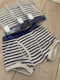 ボクサーパンツ　下着　100 男の子 4点　ボーダーのサムネイル