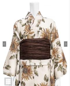 即日発送 GRL 水彩ひまわり浴衣セット[gi1510]のサムネイル